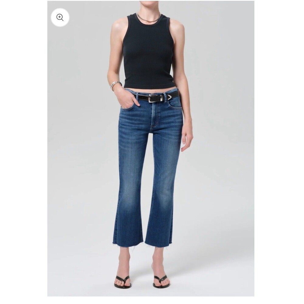 Citizens of Humanity Isola Mid Rise Cropped Boot Jeans Sz 28